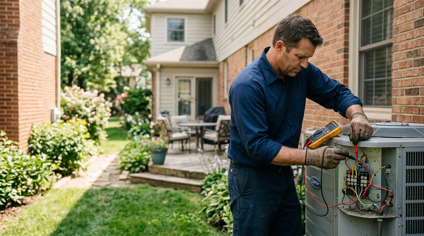 HVAC technician working near New Kingston, NY